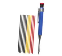 MAGICLULU Mechanical Pencil Marker with 2.8mm Solid Lead and Refill Set, Plastic and Metal Carpenter Mechanical Pencil for Wood and Paper Marking, Suitable for Carpenters and Builders