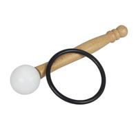 MAGICLULU Meditation Singing Bowl Producing Beautiful Knocking Sound Mallet with Rubber Ring, Hard Wooden Handle Easy to Carry Sound Bowl Strikers for Mother's Day and Birthday Party