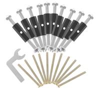 MAGICLULU Metal Cassette Repair Tool with Quick Installation 10pcs Firmly Fixed Adjustable Range 65mm-91mm for Junction Box and Socket for Electrical Box Repair