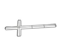 MAGICLULU Metal Cross Wreath Frame -shaped Flower Arranging Rack for Diy Craft Decoration for Christmas Weddings Easter and Holiday Themes