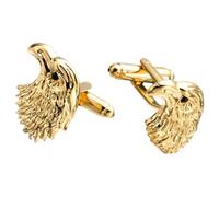 MAGICLULU Metal Cuff Links Eagle Design Golden Copper Decorative Firm Attachment Unique Style for Daily Wearing and Business Gifts for Boyfriends and Husbands
