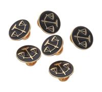 MAGICLULU Metal Lapel Pins 6Pcs Justice Scale Brooches for Judges and Law Students, Vintage Metal Collar Brooch Set, Men and Women Suit Shirt Accessories, Office and Court Use
