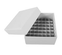 MAGICLULU Microcentrifuge Tube Storage Box with Flip Cover Freezer Rack Cryogenic Sample Holder for Laboratory Research and Experiment Use