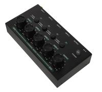 MAGICLULU Mini and Intuitive User Interface, Metal and Plastic Construction -channel Audio Mixer with Noise Reduction Technology Compact Low Noise Line Mixer for Studio and Live Events