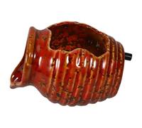 MAGICLULU Mini Ceramic Fountain Jar 4.88X3.86X3.54In with Circulating Water Feature for Indoor Fish Tank and Courtyard Garden Ornament