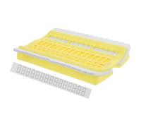 MAGICLULU Mini Cross Stitch Thread Organizer Plastic Thread Holder and Floss Arranger for Embroidery Compact Lightweight Design for Home Sewing and DIY Craft Kits Yellow