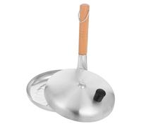 MAGICLULU Mini Fry Pan Non Stick with Vertical Wood Handle and Lid, Japanese Omelette Pan for Induction Stove and Home Kitchen Use