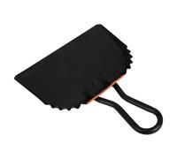 MAGICLULU Mini Metal Dustpan for Broom Head with Curved Front Edge, Lightweight Iron Dustpan Measuring 36x30x4.5cm, Space-Saving Compact Design for Living Room and Outdoor Sweeping