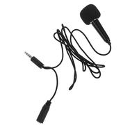 MAGICLULU Mini Portable Microphone for Smartphone, Tiny Mic with Noise-reducing Feature, Compact Miniature Mic for Karaoke and Phone Recording, Black with Carrying Pouch