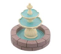 MAGICLULU Mini Resin Tabletop Waterfall Fountain Indoor Decorative Micro Landscape Water Feature for Home Office Desk Compact Stress-relief Ornament with Serene Flowing Water and Easy