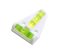 MAGICLULU Mini T Shape Magnetic Bubble Level, Portable Horizontal Spirits Measuring Tool, White Triangle Spirit Level for Builders and DIY Use