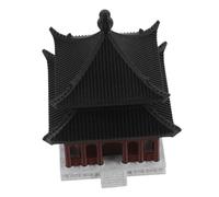 MAGICLULU Miniature Chinese Pavilion Aquarium Ornament Timeless Ancient Landscape Model for Fish Tank and Desktop Low Maintenance Micro Landscape Decor for Home and Office