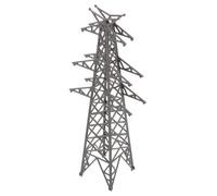 MAGICLULU Miniature Electric Tower Scale Model for Architecture Buildings and Model Train Scenery Simulation Transmission Tower for Micro Landscape Village Road Layout