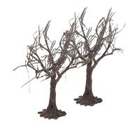 MAGICLULU Miniature Landscape Decorations Realistic Model Train Trees with Wire and Plastic Material 2pcs 10cm Height to Enhance Scenery and Architecture Model for DIY Sand Table Displays