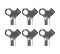 MAGICLULU Mm Square Radiator Bleed Valve Key for Easy Turning Zinc Alloy 6 Pcs with Ergonomic Internal Hole Design and Radiator Maintenance in Home Heating Systems