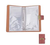 MAGICLULU Money Saving Challenge Book with Password Lock, 100-day Savings Goal Tracker Notebook, Peach Pink Pu Leather Cash Envelope Organizer for Budget Planning and Expense Tracking