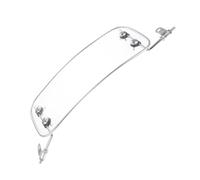 MAGICLULU Motorcycle Front Windshield Transparent Wind Deflector with Mounting Bracket Vintage Retro Design for Scooters Mopeds and Electric Bikes Easy Installation