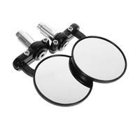 MAGICLULU Motorcycle Rear View Mirrors Stylish Design Easy Installation and View Black Iron Material for Handlebars Suitable for Motorbike and Scooter Riding