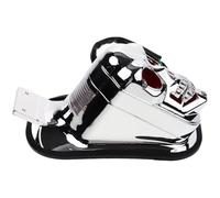 MAGICLULU Motorcycle Skull Tail Light Rear Brake Lamp with Chrome Lampshade Fixing Fittings, 17.7cm X 10cm X 9.5cm, Motorcycle Light Replacement for Motorbikes and Electric Scooters