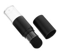 MAGICLULU Multi-functional Makeup Setting and Finishing Powder Brush and Automatic Powder Dispensing Portable Travel Blush Brush with Soft Fiber Compact Black Design for-the-go Use