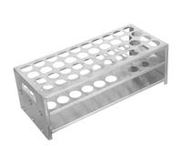 MAGICLULU Multifunctional 40-Well Aluminum Test Tube Rack Stand, Lightweight Laboratory Pipe Organizer, Ergonomic Test Tube Storage for Scientific and Educational Use