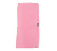 MAGICLULU Multifunctional Pink Makeup Brush Bag Rolling Wrap Cosmetic Storage Case Travel Pouch Organizer for Women Portable Foldable Cosmetic Container