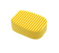 MAGICLULU Multipurpose Silicone Washing Brush for Laundry and Cleaning, Handheld Washboard for Clothes, and Shoes, Thickened Candy Yellow Scrubbing Brush for Spot and Stain Removal