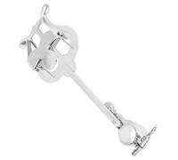 MAGICLULU Music Score Holder Piccolo Lyre Folding Music Score Stand with Adjustable Knob Design Silver Iron Fashionable Minimalist Flip Folder for Live Performances