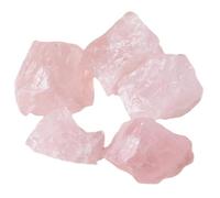 MAGICLULU Natural Pink Crystal Decorative Stones 5pcs 2-4cm Raw Crystal Fragments for Desktop Aroma Diffuser and Home Aesthetic Ornament