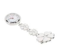 MAGICLULU Nurse Pocket Watch Heart Shaped with Clip on Design | Zinc Alloy Build, round Dial, Id Badge Area Attachment, Hospital Ward Practice, Festival Gift for Healthcare Workers