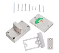 MAGICLULU Occupied and Vacant Indicator Door Lock with Handle, Stainless Steel Bolt Privacy Lock for Public Toilet Bathroom Partition, Commercial Occupied Sign Lockset for Disabled Toilet