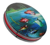 MAGICLULU Ocean Drum Musical Instrument with Beads for Kids, Educational Percussion Wave Sound Drum, round Ocean Wave Shaker Suitable for Early Learning and Relaxation