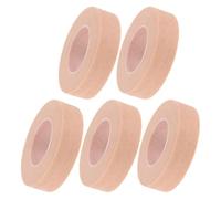 MAGICLULU of Beige Non-Woven Tape Breathable Makeup Tape 5 Rolls with Excellent Adhesion and Easy Attachment, for Women, for Eyelash Grafting and Beauty Salon Use