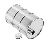 MAGICLULU Oil Barrel Flask Beverage Container for Camping Travel Stylish and Versatile Milk Container Metal Design for Juices and Drinks