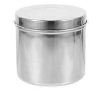 MAGICLULU Ointment Jar and Multipurpose Storage Container Stainless Steel with Lid Iodine Resistant in Silver for Cotton Ball Storage for Professional Salon Use and Clinics