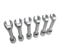MAGICLULU Open End Wrench Socket Set for Vehicle Repair by Professional Mechanics Medium-Length Spanners 6pcs L-Type 1/2" Dr 12-19mm Steel with Anti-Rust and Anti-Slip Design