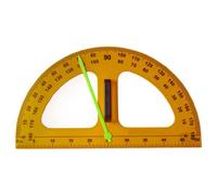 MAGICLULU Orange 1 Plastic Semi-circle Protractor for Drawing and Accurate Scale Easy to Carry and Read Values Teaching Tool for Schools and Math Teachers