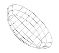 MAGICLULU Oval Metal Fast Food Container Wire Basket for Serving French Fries and Snacks Reusable Decorative Kitchen Snack Basket for Restaurants and Home Use Easy to Clean