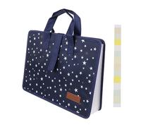 MAGICLULU Oxford Cloth Document Organizer Folder with 13 Expanding Pockets, Portable File Storage Bag with Handle for A4 Paperwork, Travel and Office Filing Solution