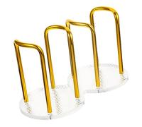 MAGICLULU Paper Cup Holder Organizer Rack for Cold and Hot Drinks Dual Tube Acrylic Alloy Stand for Coffee Stations Milk Tea Shops Home and Bar Counter Use