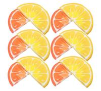 MAGICLULU Paper Napkins with Tear and Shed Resistance Semicircular Lemon and Orange 80pcs 2-Layers Sturdy Cocktail Tissue for Summer Parties for Shower and Holiday Table Decoration
