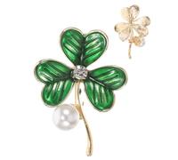 MAGICLULU Pearl Oil Drop Brooch Creative Fashion Alloy Brooch Versatile Clothes Pin for Blouse Modesty Pins for Low Cut Tops