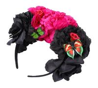MAGICLULU Peony Flower Hair Band Lightweight Halloween Headband with Butterfly and Flower Shapes Polyester Cloth Fashion Hair Accessories Firmly Stays on Head for Performance Party