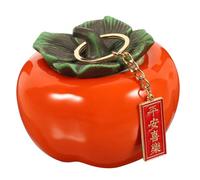 MAGICLULU Persimmon Storage Canister with Snack Holder Decorative Ornament for Living Room Modern Chinese Style Compact Dried Fruit Jar Stylish Home Decor