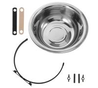 MAGICLULU Pet Food Water Bowl Suitable Hanging Stainless Steel 1200ml Hanging Design Sturdy Non-spill Feeding Bowl for Dogs and Cats for Cage Use