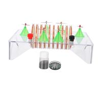 MAGICLULU Physics Electromagnet Kit Turn Copper Coil and Magnetic Needle Basic Circuit Teaching Tool for Science Projects and Electricity Experiments Interactive Physics Learning Instrument