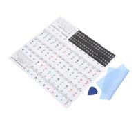 MAGICLULU Piano Keyboard Stickers 88/61 Keys Colorful Note Labels Removable Piano Key Stickers for Electronic Keyboard Beginners Music Learning