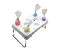 MAGICLULU Piping Bag Decorating Stand Pastry Bags Tray Holder with Stainless Steel Organizer for Cake Work Table 11.54X7.20X4.65 Inches