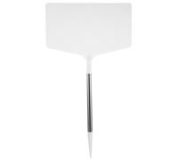 MAGICLULU Plant Identification Sticks Vegetable Insert Sign for Vegetable Gardens Outdoor, Rectangular Plastic and Stainless Steel Weather Resistant DIY Label Sticks for Enhanced Garden