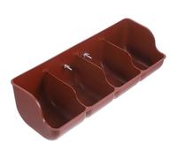 MAGICLULU Plastic 4-compartment Pig Feeder Trough for Piglets, Livestock Feeding Manger Composite Material, Farm Pig Food Bowl for Piglet Feeding Supplies